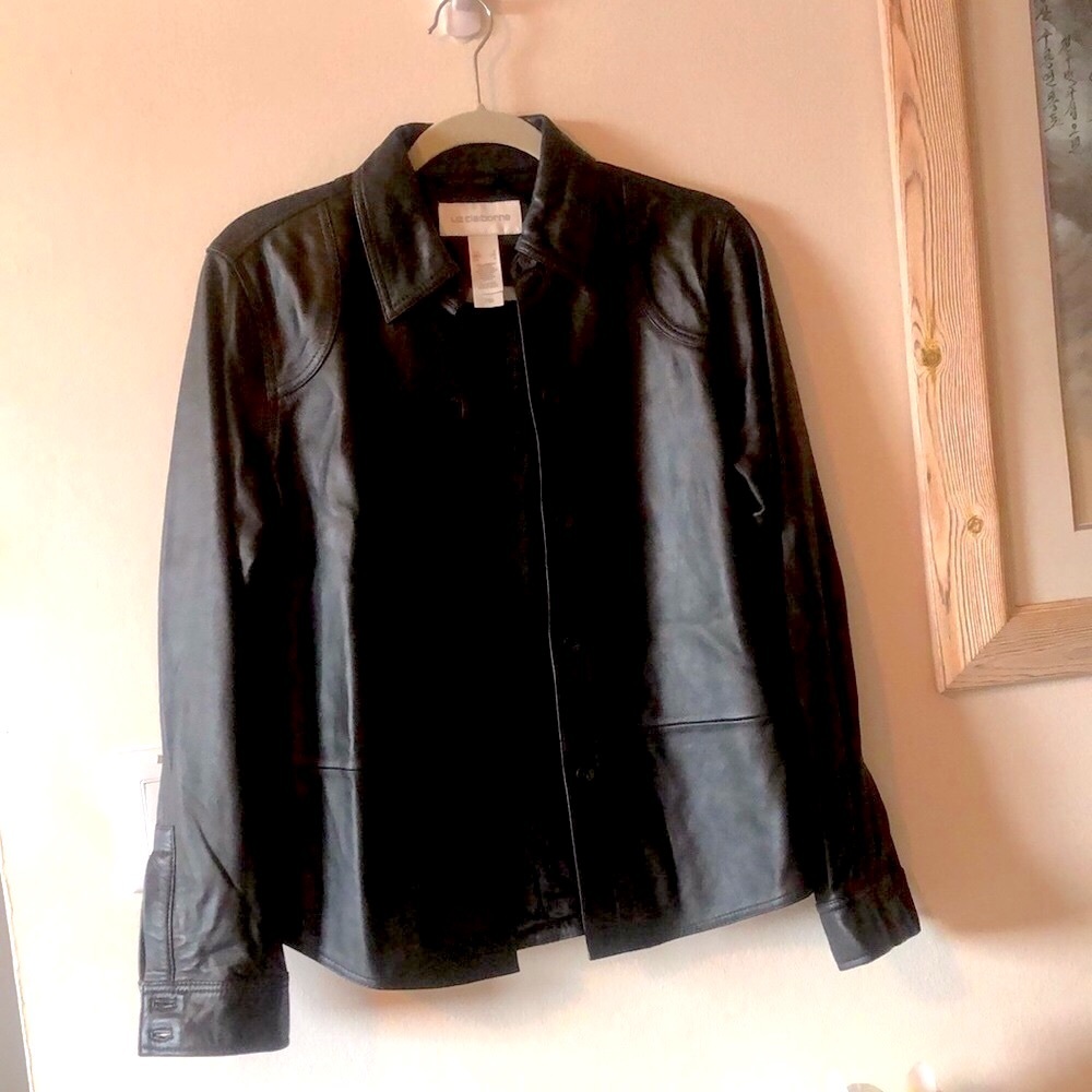 Leather Jacket Liz Claiborne